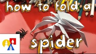 How To Fold The Coolest Origami Spider Ever [upl. by Gnoh]