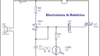 Luz Automatica 110 VAC con Fotocelda  Funcional [upl. by Elpmid]