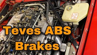 How to bleed Jaguar XJS Teves ABS Brakes [upl. by Ardnekat]