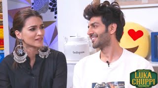 Luka Chuppi Starcast Full Interview  Kriti Sanon  Kartik Aaryan  Duniya Song Launch [upl. by Annaiuq]