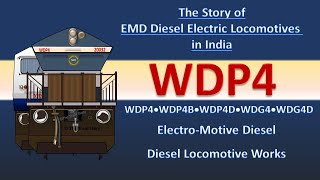 WDP4  WDG 4  Diesel electric locomotives  EMD  WDP4B  WDP4D  WDG4D  General Motors [upl. by Euqilegna259]