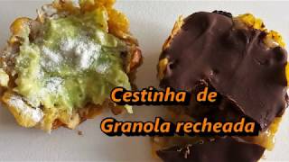 Cestinha de Granola recheada Saudável e Super prático [upl. by Ullman]