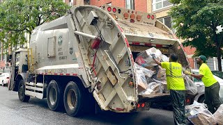 DSNY McNeilus Rear Loader Garbage Truck Packing Cardboard [upl. by Annoyt530]