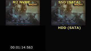 M2 NVME vs SSD vs HDD Сравнение от момента включения компьютера до загрузки и входа в игру [upl. by Hootman]