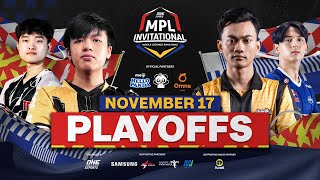 BAHASA INDONESIA ONE Esports MPL Invitational 2023  Hari 3  Playoffs [upl. by Eurydice829]