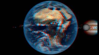 Anaglyph Solar system 3D CG animation [upl. by Mclyman310]