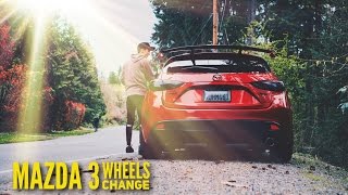 MAZDA 3 WHEELS CHANGE  EASTER CRUISE amp SHOOT W FRS amp ANOTHER MAZDA 3  VLOG2 [upl. by Revart]