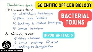 Bacterial Toxins  Scientific officer biology  IMPORTANT FACTS [upl. by Worra]