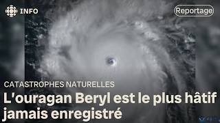 Ouragan Beryl  les Caraïbes risquent la catastrophe [upl. by Duester854]