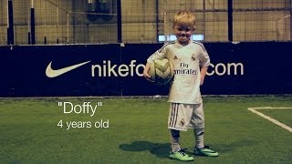 Doffy  4 years MINI RONALDO from Norway THE NEXT MESSI [upl. by Zolnay880]