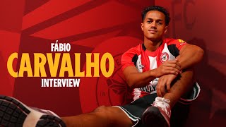 FÁBIO CARVALHO  FIRST INTERVIEW AS A BRENTFORD PLAYER 🇵🇹🐝 [upl. by Ariela]