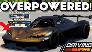 Most OVERPOWERED Budget Car In Driving Empire Best Car Under 500K [upl. by Atterg717]