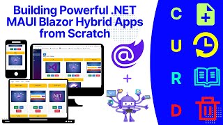 NET MAUI Blazor Hybrid Apps  Real world example [upl. by Edlitam]