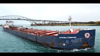 ALGOMA COMPASS  Downbound Port Huron Michigan 11222024 [upl. by Ydur]