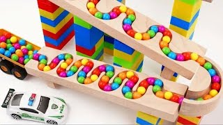 Marble Run ASMR ☆ Cuboro  Transparent rotating slope  uneven plate  Bornelund  HABA [upl. by Lonne435]