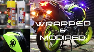 Hornet 160R Bike WrappingModification [upl. by Artim]