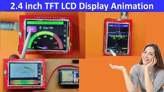 24 TFT LCD Animation  24 inch tft lcd touch screen module for arduino  arduino tft display [upl. by Erlewine]