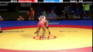 48 KG Finals 2 of 3  Victoria Anthony vs Alyssa Lampe [upl. by Aidan]