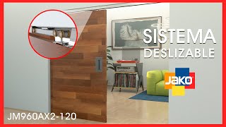 Sistema Deslizable para puertas pesadas  JM960AX2 120  Jako herrajes [upl. by Onitnelav]