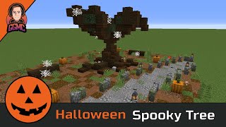 Minecraft Building Tutorial  How to build a Spooky Tree [upl. by Menedez]