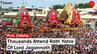 Jagannath Rath Yatra 2023 Thousands Of Devotees Attend Lord Jagannath’s Rath Yatra In Puri [upl. by Aihsenyt]