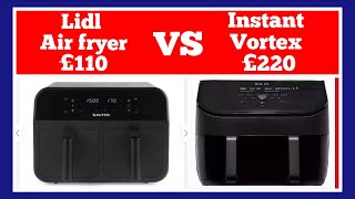 Cooking test Lidl Air Fryer £110 vs Instant Vortex £220 which one is better [upl. by Odnesor250]