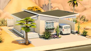 Base Game Starter Home in Oasis Springs 🌵 The Sims 4 Speed Build  No CC​ [upl. by Ilagam]