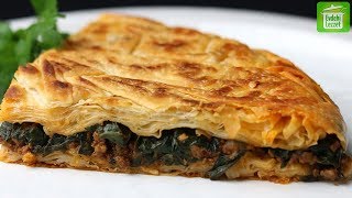 Tavada Ispanaklı Börek Tarifi  Tava Böreği Nasıl Yapılır [upl. by Bresee]