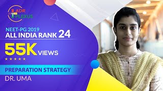 DR UMA NEET PG 2019 Rank 24 UG Stanley Medical College [upl. by Eichman]