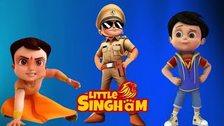 Heros Ka Action 🔥👊 Little Singham Chhota Bheem Vir Robot Boy [upl. by Bainbridge132]