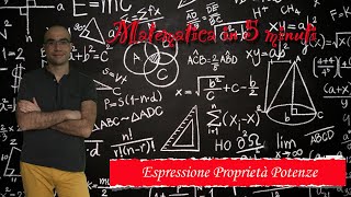 Matematica in 5 Minuti Espressioni Proprietà Potenze  I Media [upl. by Gertruda453]