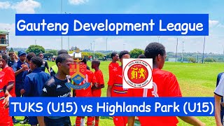 HIGHLIGHTS  TUKS U15 vs Highlands Park U15  Gauteng Development League [upl. by Annhej]