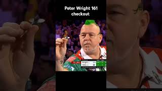 Peter Wright hits 161 checkout shorts trending darts viralvideo youtubeshorts india sports [upl. by Samid]