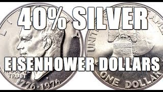 How To Tell Silver Ikes From Clad Tricky Blue Brown Ikes Eisenhower Dollar Coins Tutorial [upl. by Fusuy782]