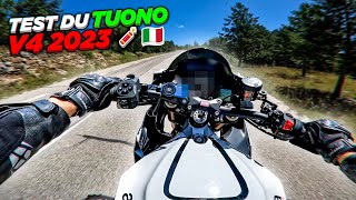 TEST DU APRILIA TUONO V4 2023 🧨😈 MISSILE DE 180 CV [upl. by Gluck634]