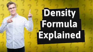 What is the formula for grams density volume [upl. by Eked716]