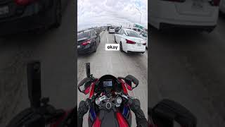 Lane splitting considerations in tighter traffic driving bikeride rider motorcycle [upl. by Skrap219]