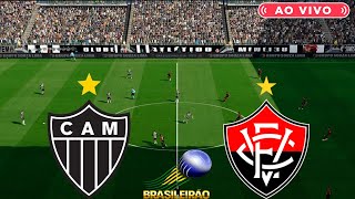 ATLÃ‰TICO MINEIRO X VITÃ“RIA  AO VIVO COM IMAGENS DO BRASILEIRÃƒO SERIE A  ASSISTA AGORA  DIRETO PES [upl. by Yesdnil]