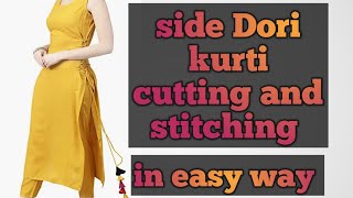 Most beautiful and stylish side Dori kurti cutting and stitching side Dori kurti सबसे हटके watch [upl. by Ethbinium633]