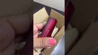 Maybelline NewYork Color Sensational Creamy Matte lipstick💄 unboxing  Cherry chic 612 [upl. by Ferreby]