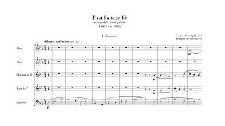 Holst First Suite in Eb arr wind quintet [upl. by Mace]