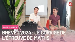 Brevet 2024  le corrigé vidéo de lépreuve de maths [upl. by Albie348]