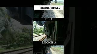 Train wheel rail interaction Indonesia railways shorts [upl. by Yelnik]