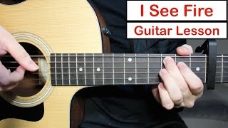 I See Fire  Ed Sheeran  Guitar Lesson Tutorial How to play the Fingerstyle Intro [upl. by Acenom162]