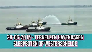 28062015  Terneuzen Havendagen  Sleepboten Op Westerschelde 4 [upl. by Aihsyla]