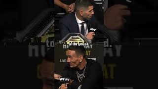 Ilia Topuria and Max Holloways heated exchange at UFC308 press conference [upl. by Topper121]