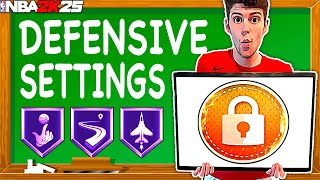 THE BEST DEFENSIVE SETTINGS IN NBA 2K25 MyTEAM [upl. by Ojaras]