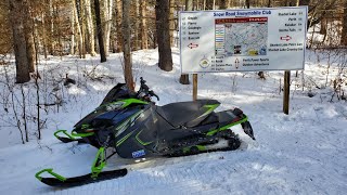 I bought a new snowmobile Highlights of the first ride OFSC Trails around Sharbot Lake [upl. by Ricarda]