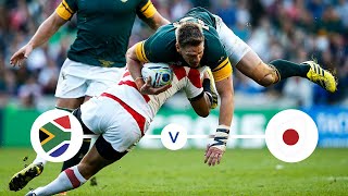 Classic Highlights Japan clash with South Africa in 2015 [upl. by Htebirol]