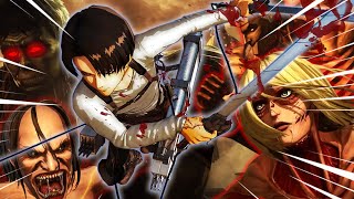 Attack on Titan 2 Final Battle Levi΄s Second Victory Ultimate Perfected Gear 99NightmareMode 1080p [upl. by Jaella]